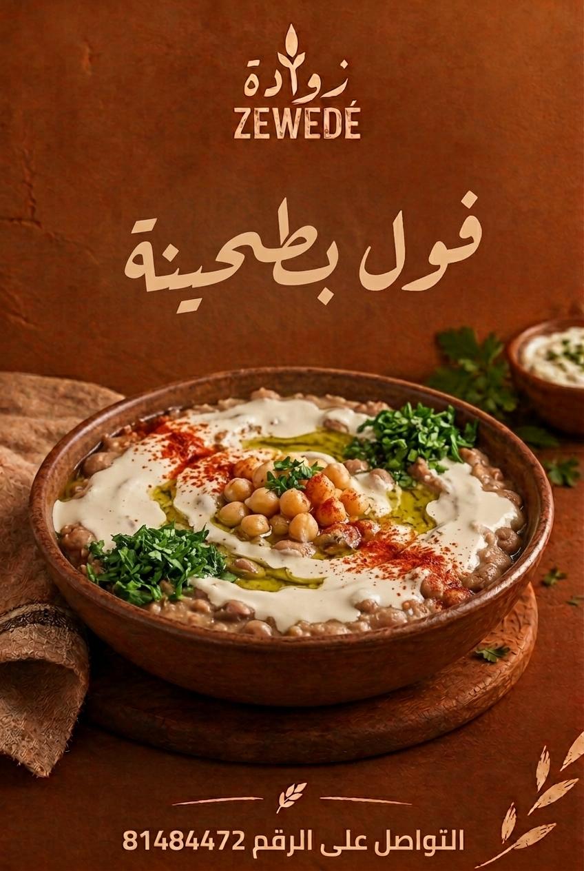 Fava beans with tahini